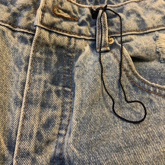 No Boundaries Womens Size 9 Jeans Button Fly Distressed Hi-Rise Straight Leg NEW - Picture 6 of 10